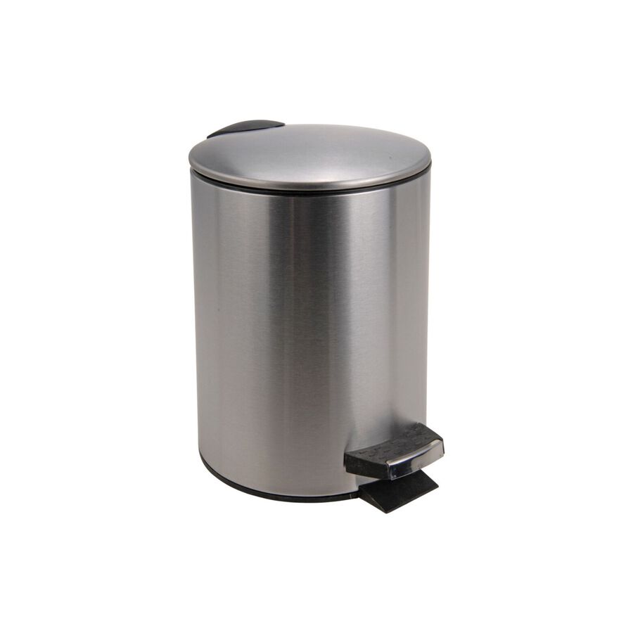 Cubo de baño con pedal de acero inoxidable 3L