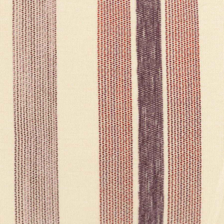 Funda de cojín exterior de algodón reciclado raya rosa Baris 45x45cm