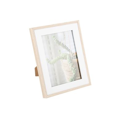 Marco de fotos blanc y natural 13x18cm