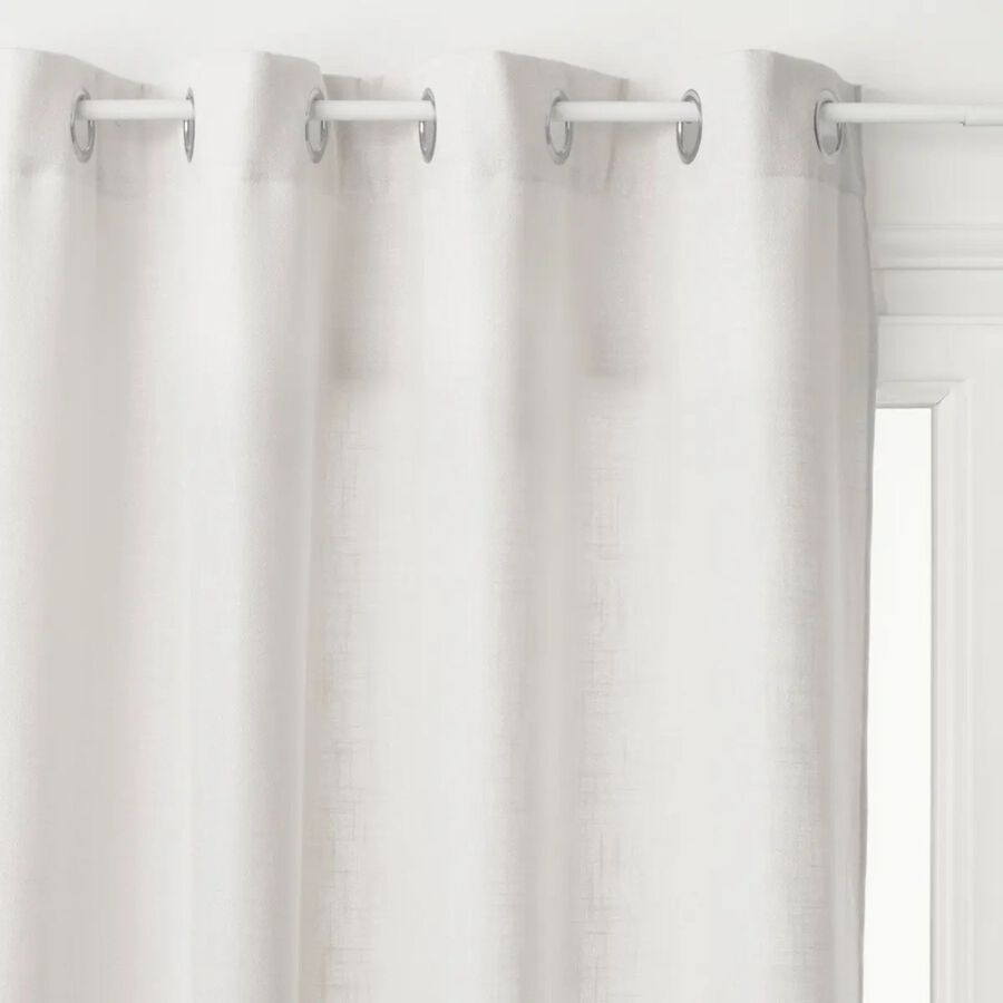Cortina blanco marfil poli&eacute;ster 140x260cm