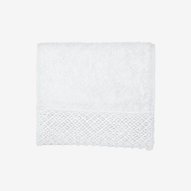 Toalla de tocador de algod&oacute;n 100% blanca Nido 30x50cm - 500 g/m&sup2;