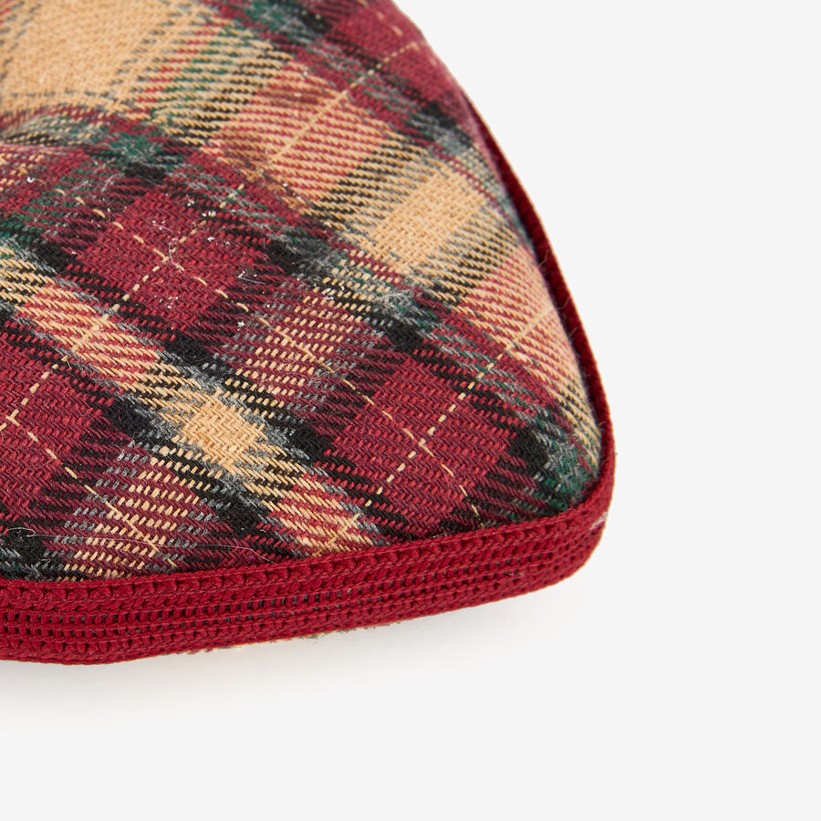 Adorno colgante Corazón de tartán 8cm