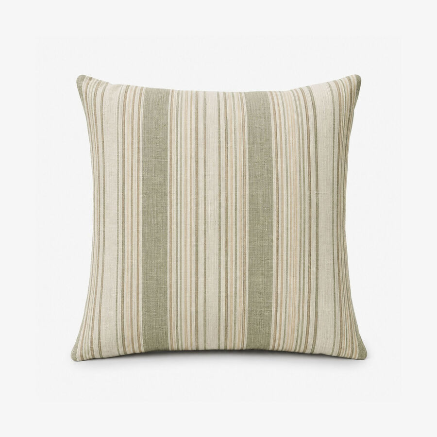 Funda de coj&iacute;n reversible verde de algod&oacute;n y poli&eacute;ster Sira 45x45cm