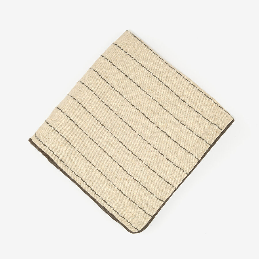 Funda de coj&iacute;n de lino rayas Gila 45x45cm