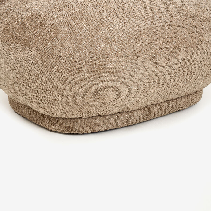 Butaca de algodón marrón Aicha 85x82x77cm Clau&Chloe