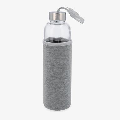 Botella con funda gris de cristal Temel 60cl