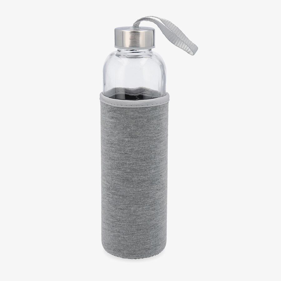 Botella con funda gris de cristal Temel 60cl