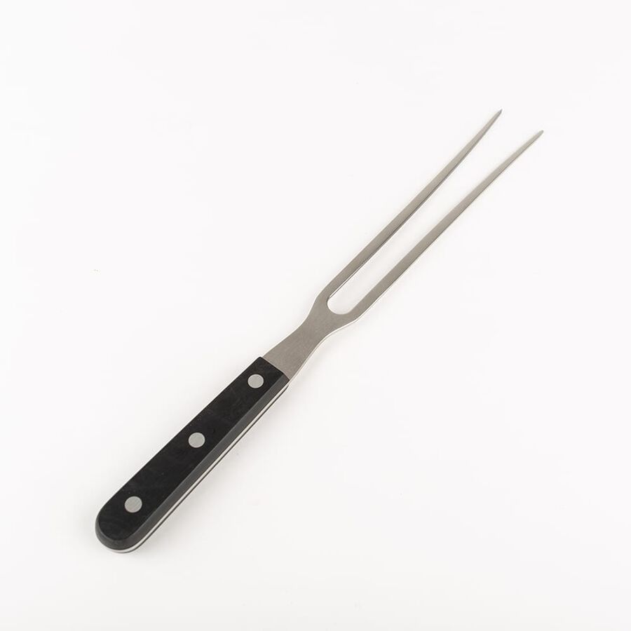 Tenedor de trinchar negro de acero in&oacute;xidable Sabatier 18,5cm