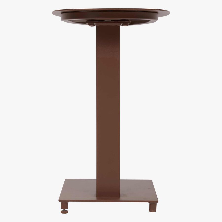 Mesa auxiliar de jard&iacute;n de aluminio caoba Venira 50x30x50cm