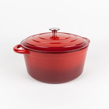 Olla roja de hierro fundido esmaltado Rauta &Oslash;28x13cm