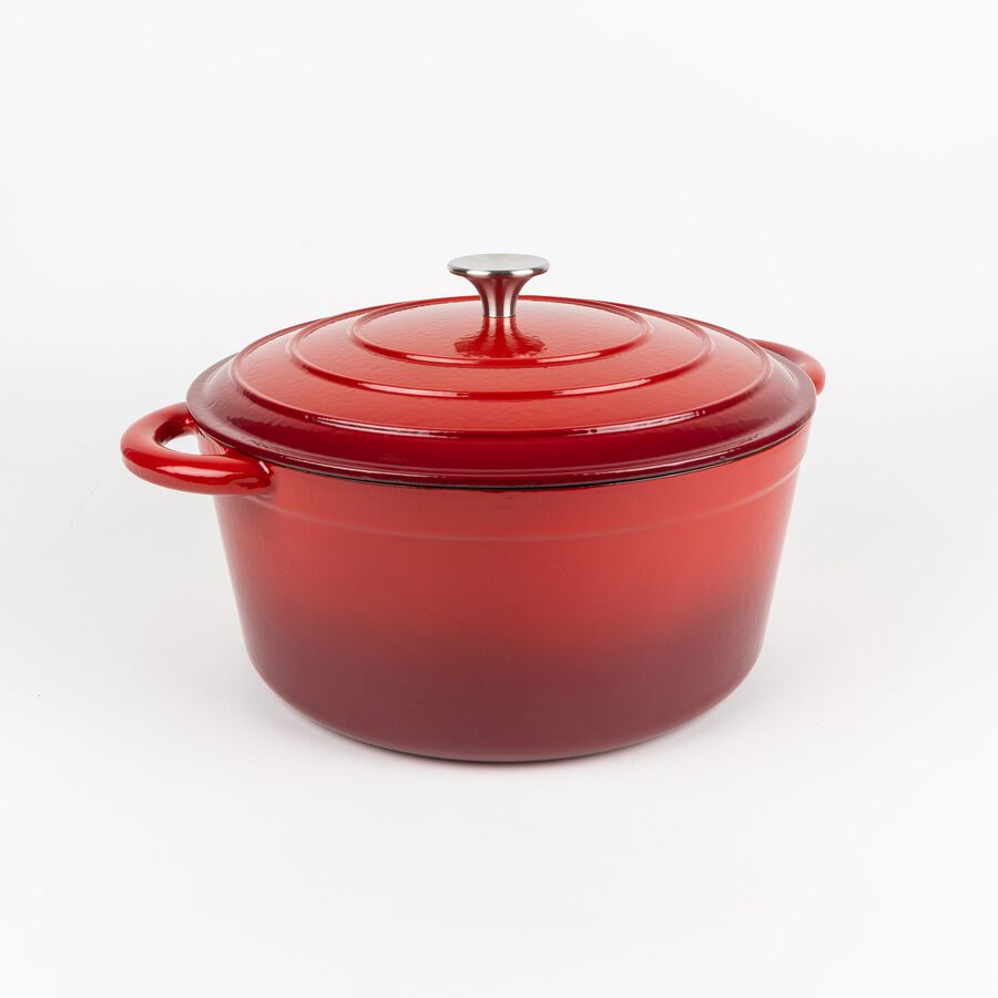 Olla roja de hierro fundido esmaltado Rauta &Oslash;28x13cm