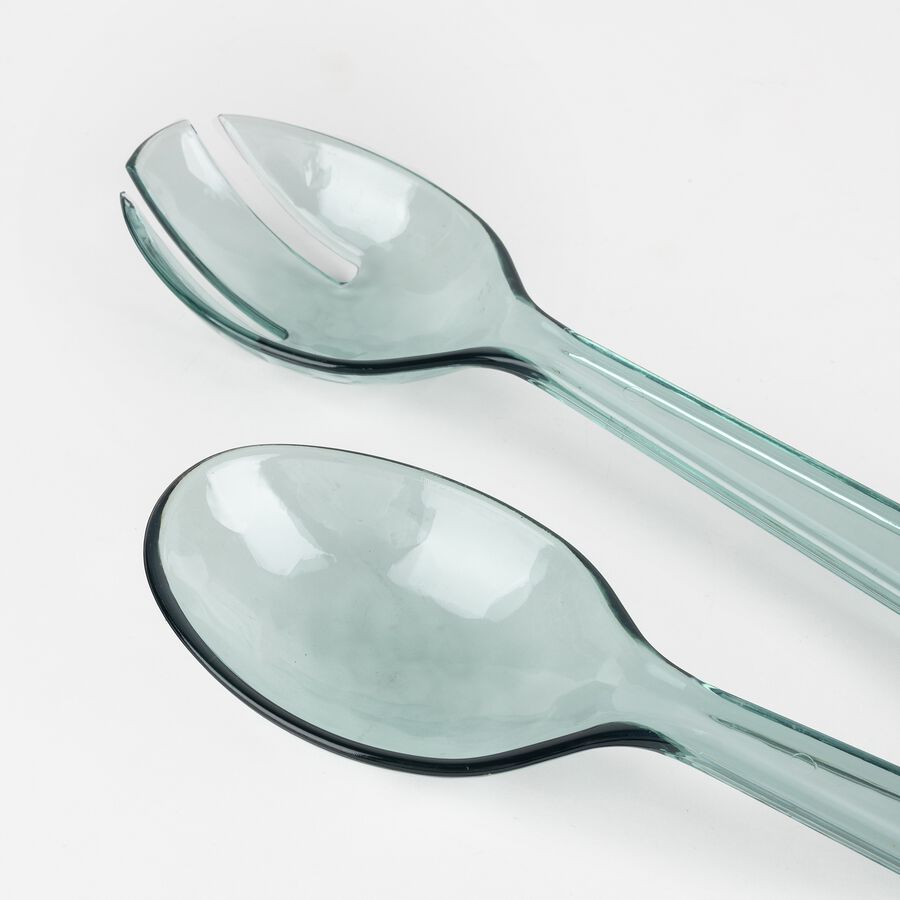 Conjunto de dos cubiertos de plástico para ensalada Bernit