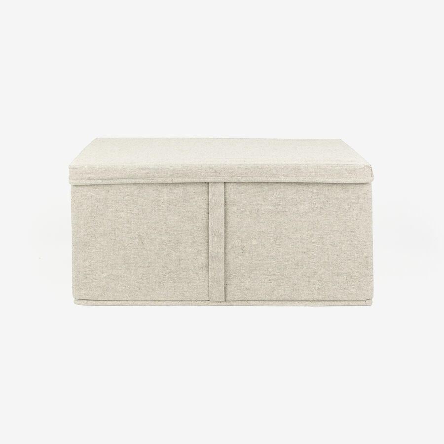 Caja organizadora gris Sleek 50x31x25cm