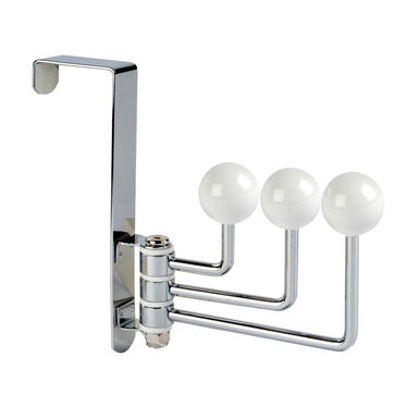 Colgador para puerta con 3 ganchos cer&aacute;mica