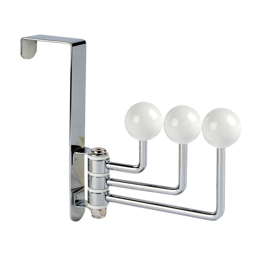 Colgador para puerta con 3 ganchos cer&aacute;mica