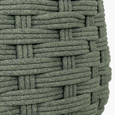 Puff de jard&iacute;n de aluminio verde Obira &Oslash;49x38cm