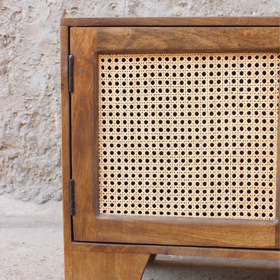 Mueble de televisión de madera de mango Merlín 175x45x57cm Clau&Chloe