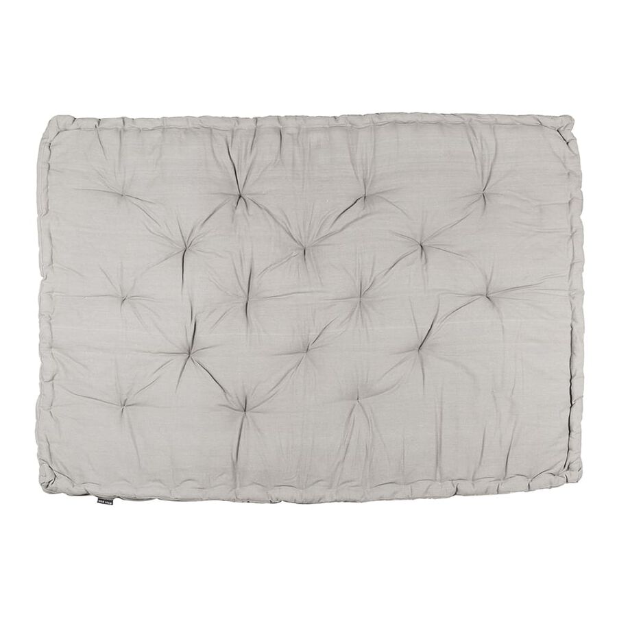 Cojín con base gris 122x85x10cm