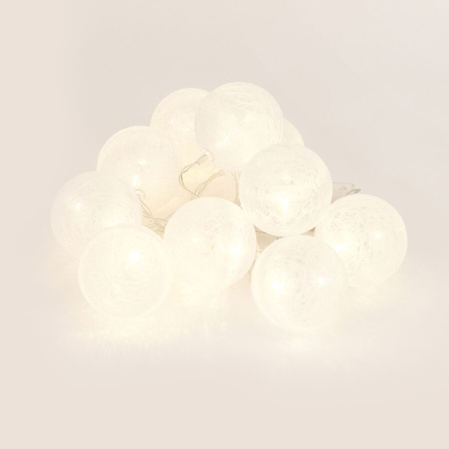 Guirnalda LED de 10 bolas con bateria 165cm