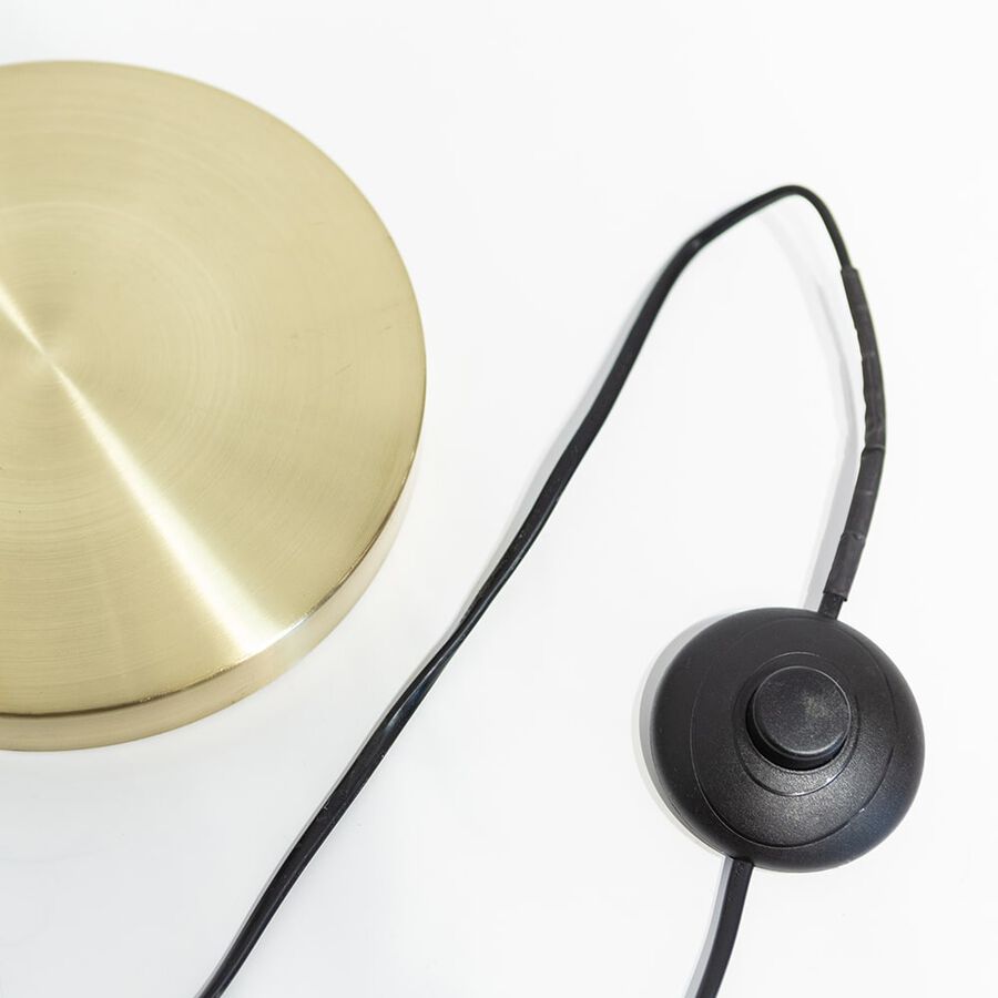 Lámpara de pie de metal dorada Kobe Ø20x150cm