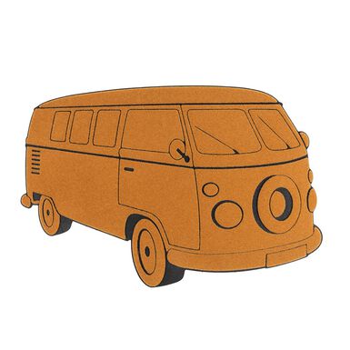 Felpudo de goma con nylon Van 47x70cm