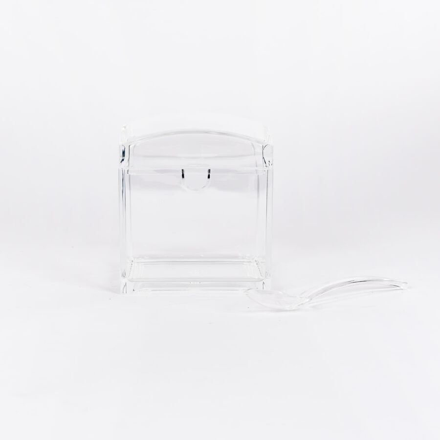 Azucarero acr&iacute;lico 9x9x10cm