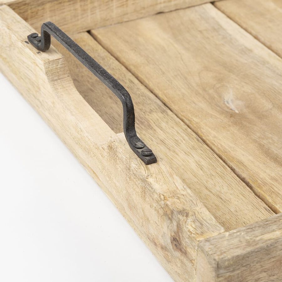 Bandeja de madera tablilla 37x25x7cm