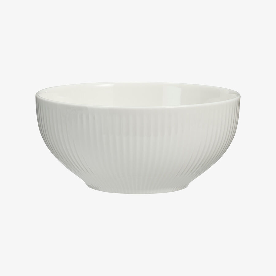 Cuenco de porcelana blanca Lara 15x7cm