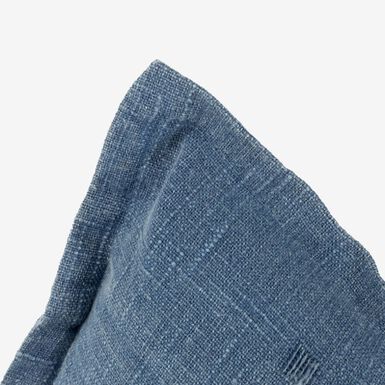 Funda de cojín de algodón azul Frida 30x45cm