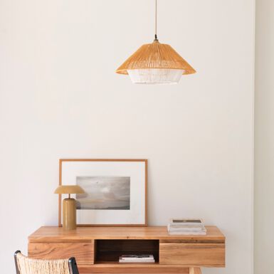 Lámpara de techo de ratán Bulta Ø40x109cm