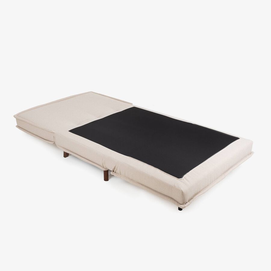 Sofá cama individual crema 104x92x84cm