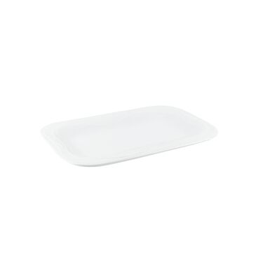 Bandejas para aperitivos de porcelana blanca Corina 25,8cm