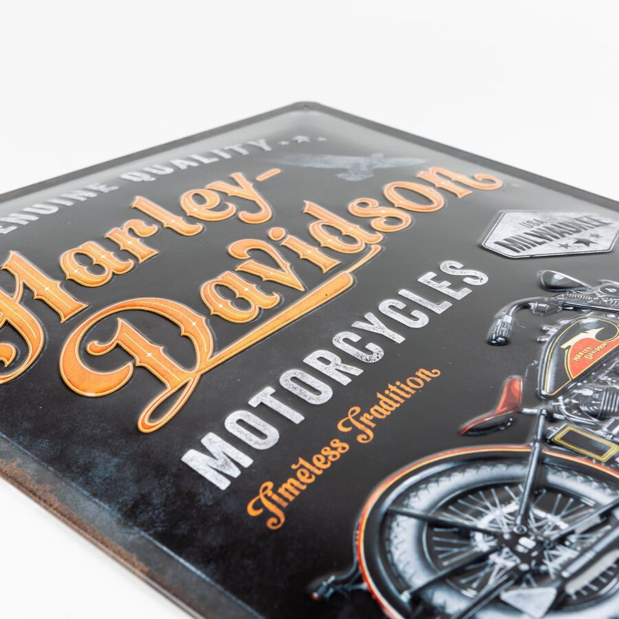 Placa de metal Harley-Davidson 30x40cm