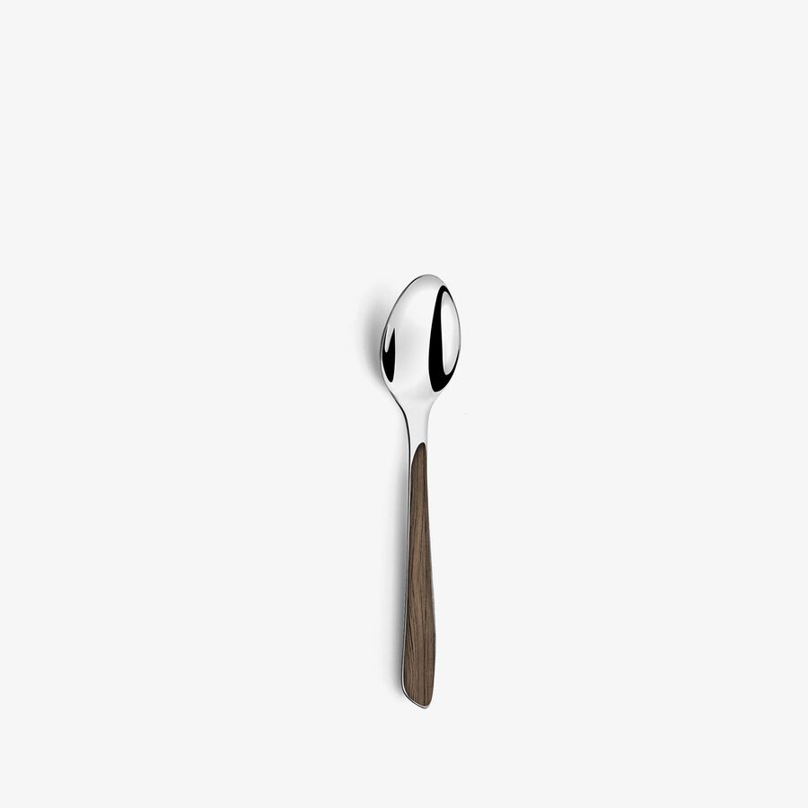 Cucharilla de caf&eacute; marr&oacute;n de acero inoxidable Lumiere 13,5cm