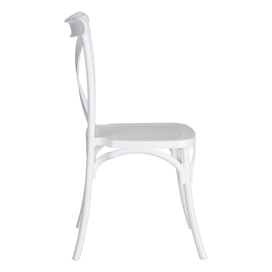 Set de 4 sillas de comedor blanco Cassie 48x43x91cm
