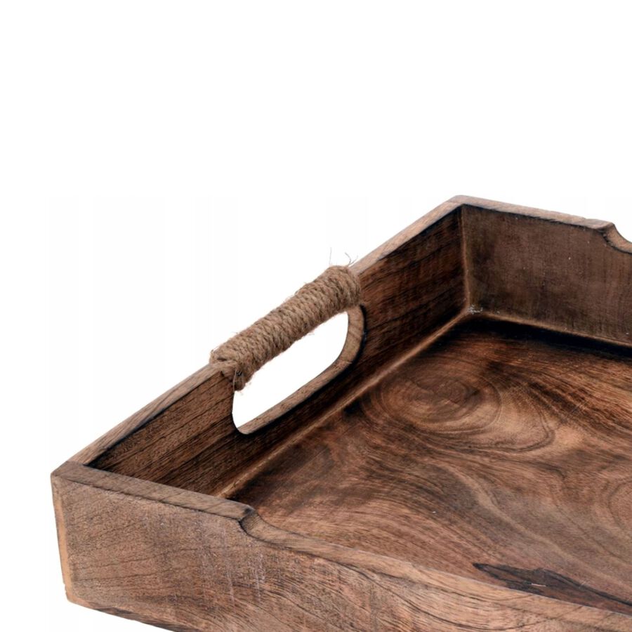 Bandeja para servir de madera de mango Zena 47x31x7cm