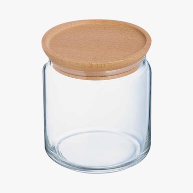 Tarro hermético con tapa madera Triven 75cl