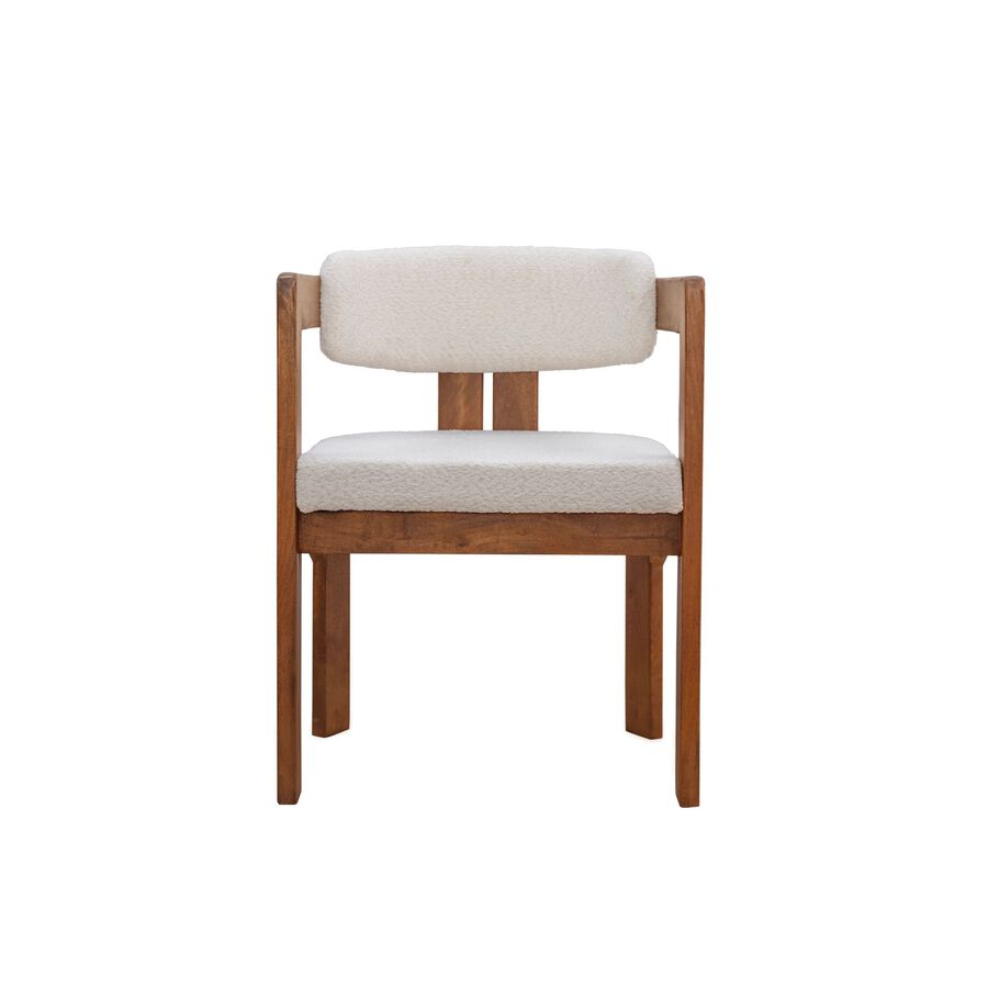 Silla de comedor de madera de mango Brislava 55x55x76cm Clau&Chloe