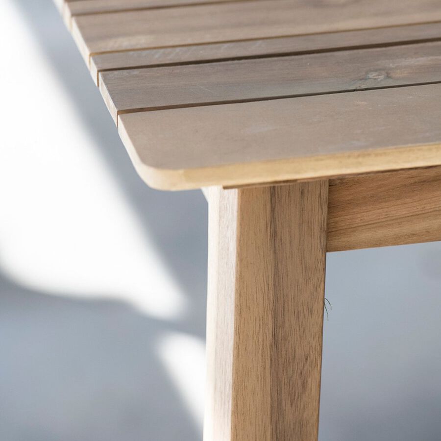 Mesa de jardín de madera de acacia Mykonos 160x90x75cm