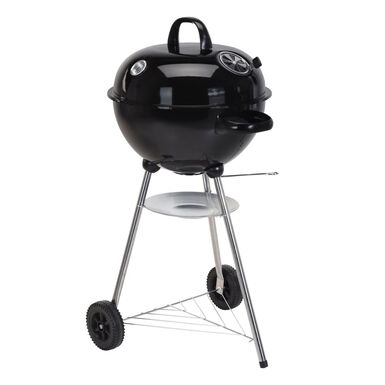 Barbacoa con ruedas negra peque&ntilde;a