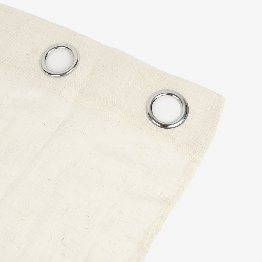 Cortina de lino de beige 140x240cm