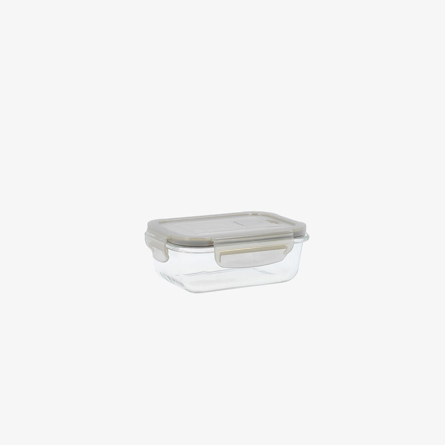 Recipiente herm&eacute;tico rectangular de vidrio Bruma 37cl
