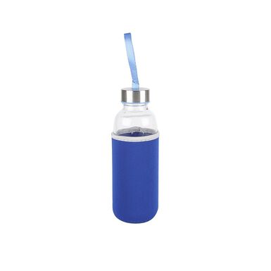 Botella de vidrio con funda azul Temel 40cl