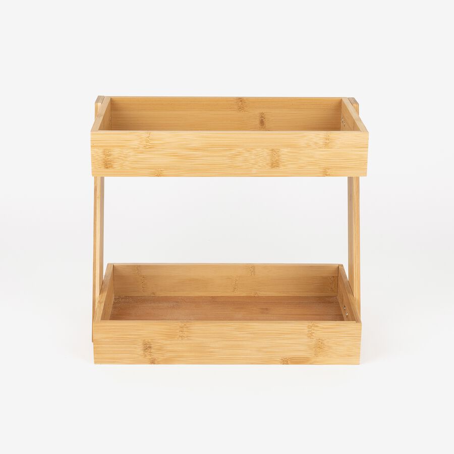 Organizador de bamb&uacute; con 2 niveles