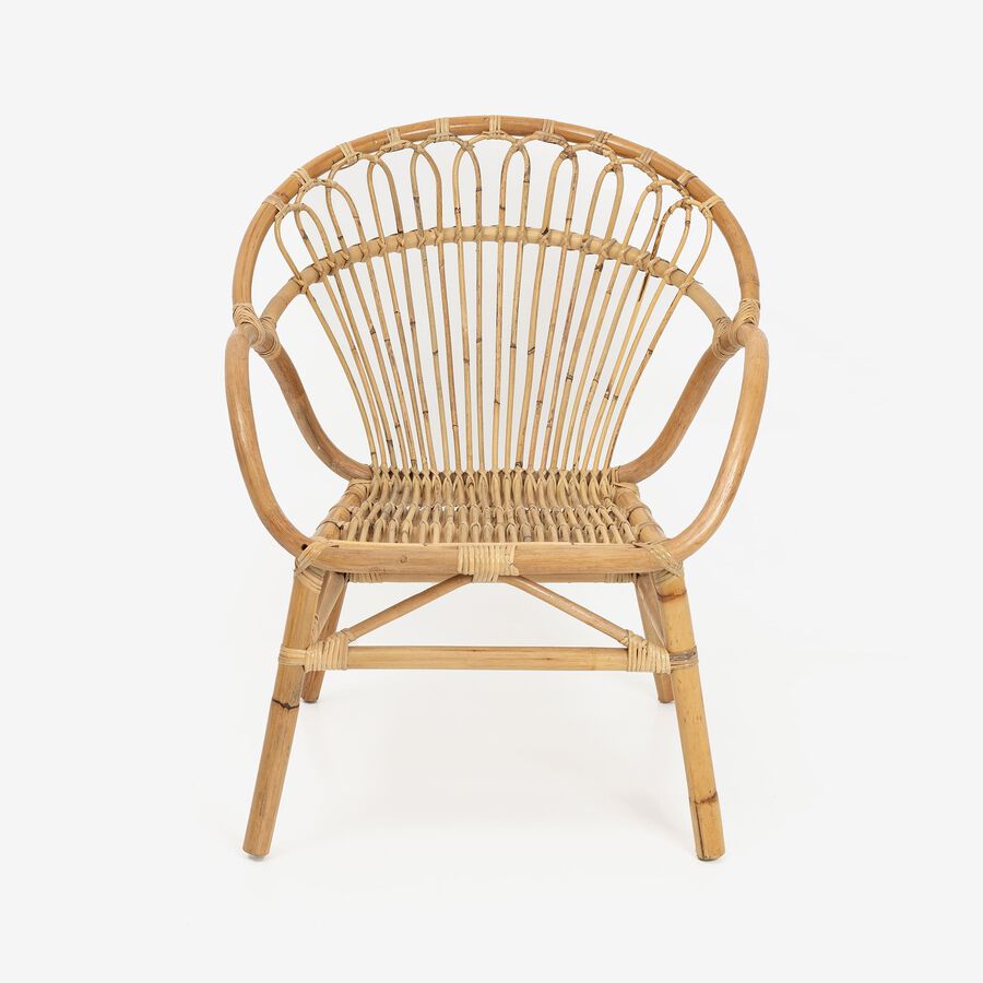 Butaca de mimbre Indie 69x64,5x87cm