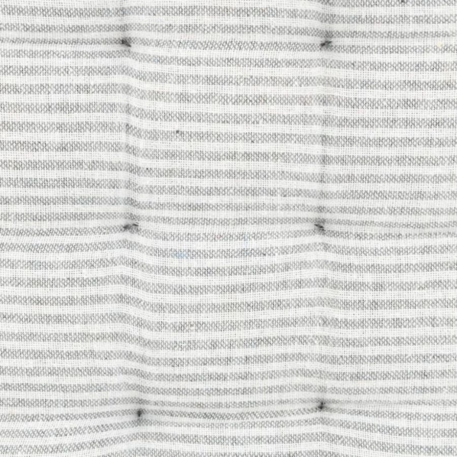 Cojín de silla de algodón con rayas grises Stripes 40x40cm