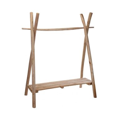 Perchero pie madera 120x70x156cm