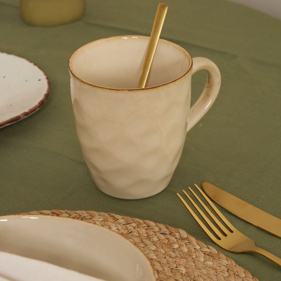 Mug de gres crema Bilada 400ml