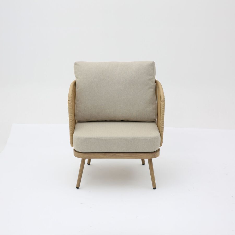 Set de jard&iacute;n de 4 piezas de rat&aacute;n sint&eacute;tico Kauai