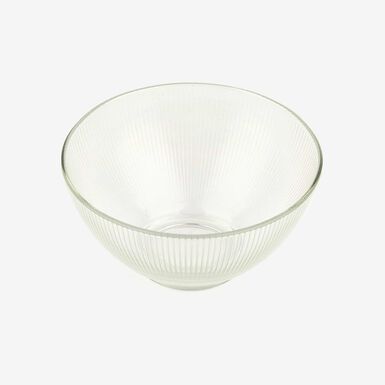 Bol de vidrio transparente Stria 50cl